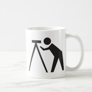 Landinspektör på arbete kaffemugg