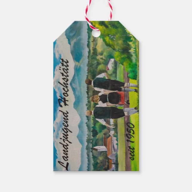 Landjugendfest Presentetikett (Framsidan)