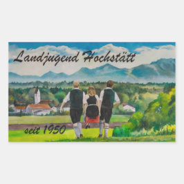 Landjugendfest Rektangulärt Klistermärke