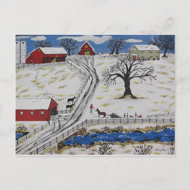 Landjulgran Helg Vykort (Framsida)