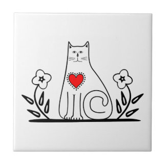 Landkatt Kakelplatta