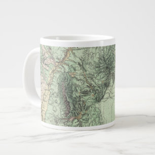 Landklassificering Karta i centrala New mexico Jumbo Mugg