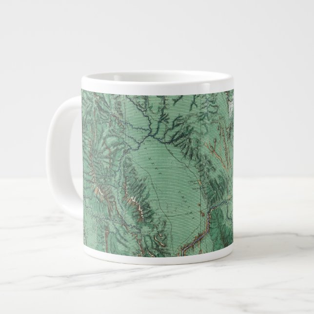 Landklassificering Karta i Idaho Jumbo Mugg (Framsida vänster)