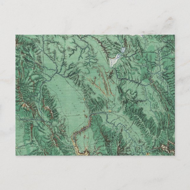 Landklassificering Karta i Idaho Vykort (Framsida)