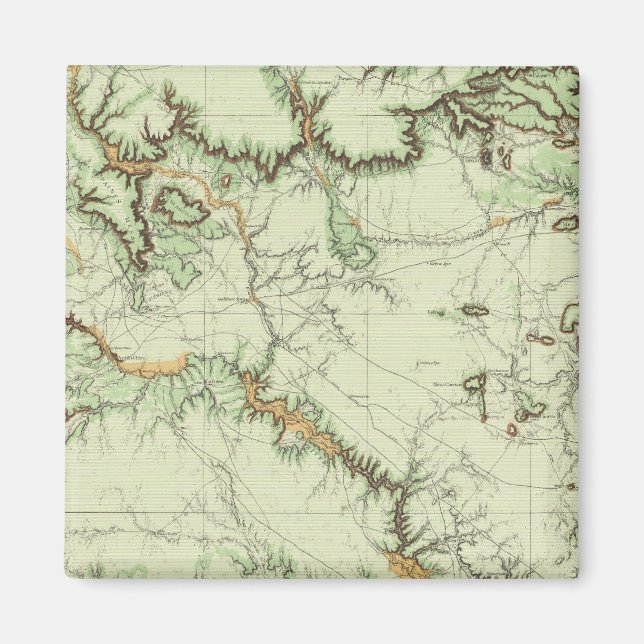 Landklassificering Karta i New mexico Magnet (Framsidan)