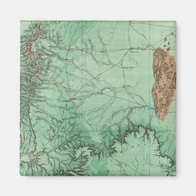 Landklassificering Karta i New mexico Magnet (Framsidan)