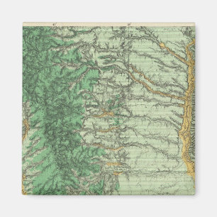 Landklassificering Karta i sydvästra New mexico Magnet