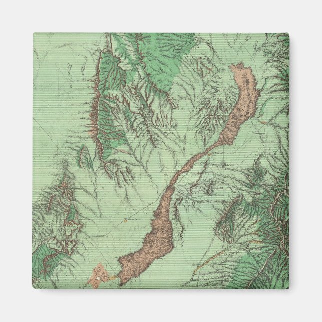 Landklassificering Karta i sydvästra New mexico Magnet (Framsidan)