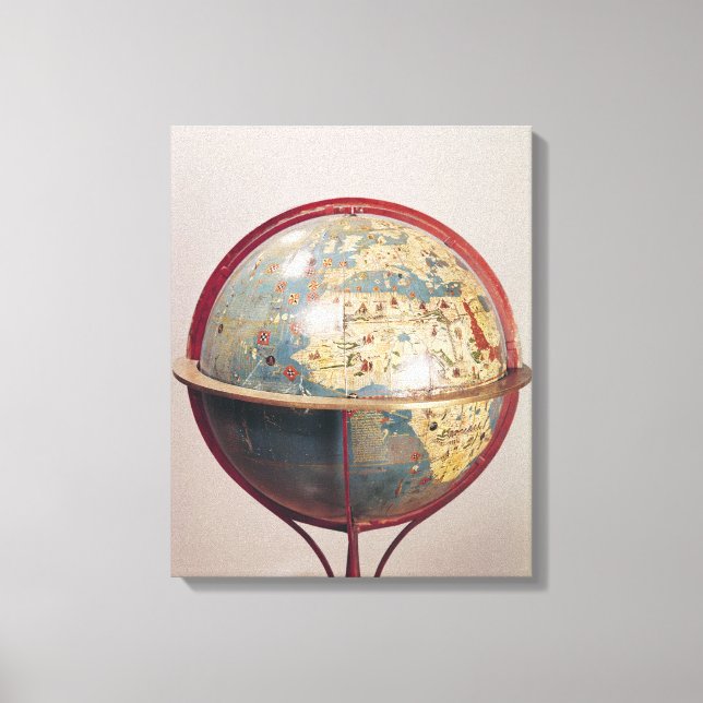 Landlevande Globe, Indiska oceanen Canvastryck (Framsida)