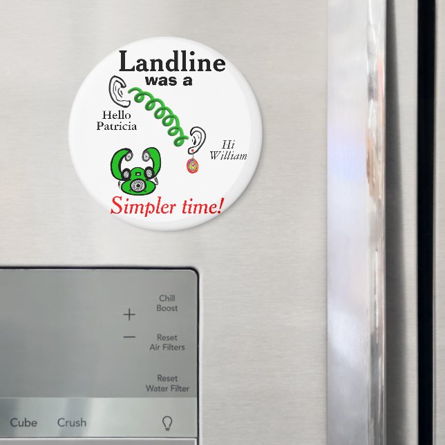 Landline Mobilare Humor Namn Magnet (In Situ (Fridge))