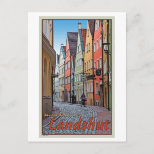 Landlor - Biker på Cobblestone Alley Vykort