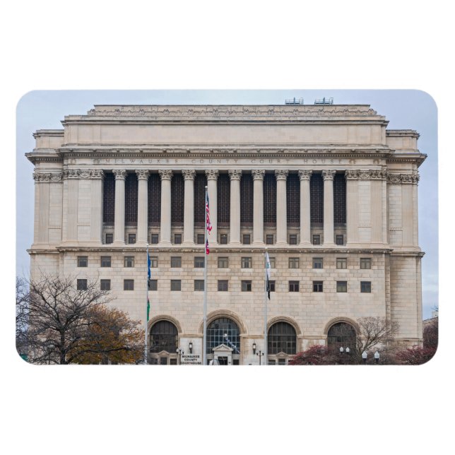 Landmark milwaukee County domstol Magnet (Horisontell)