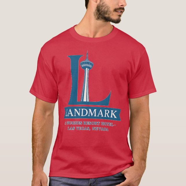 Landmark Torn Vegas Shirt - Hughes Resort 60s Spa T Shirt (Framsida)