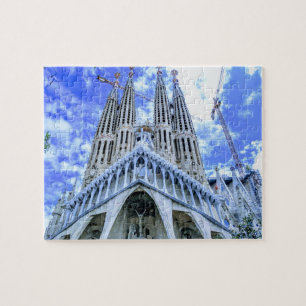 Landmärke för Sagrada Familia Barcelona Spain Pussel