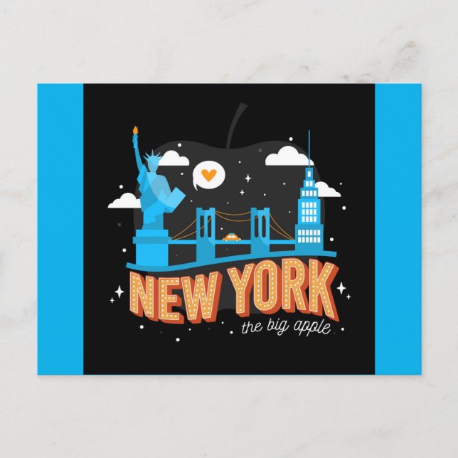 Landmärke i New York City Vykort (Framsida)