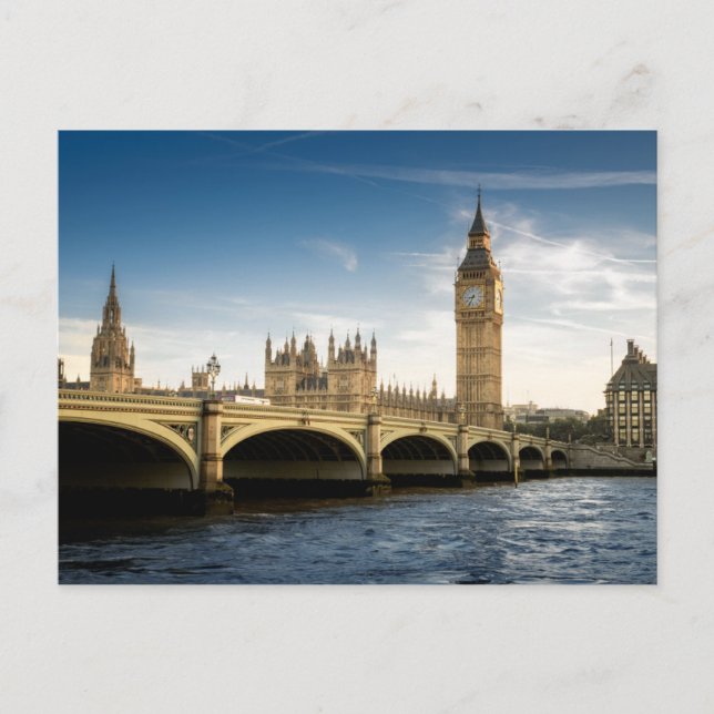 Landmärken | Big Ben, London England Vykort (Framsida)