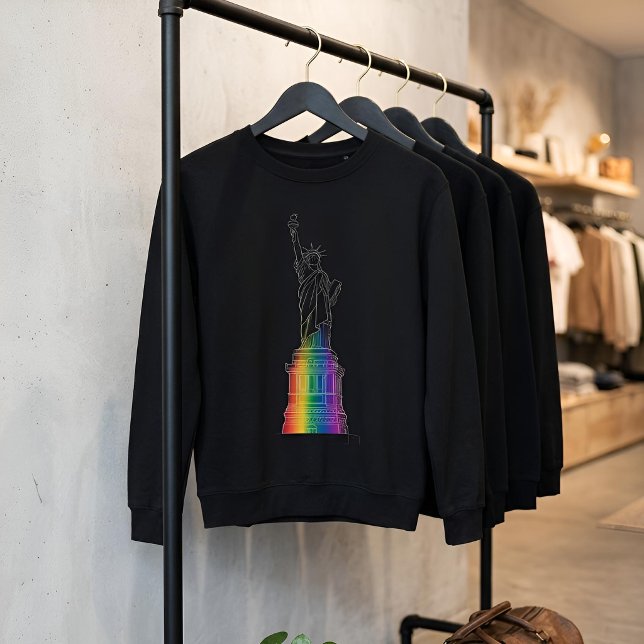 Landmärken i ljus | Frihetsgudinnan T Shirt (Lifestyle Shot)