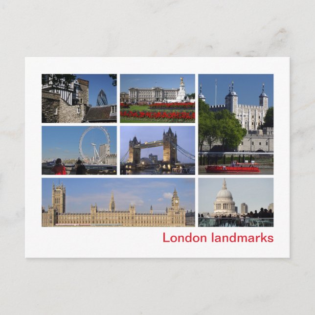 Landmärken i London Vykort (Framsida)