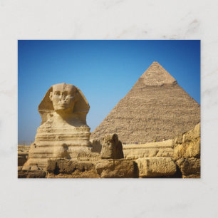 Landmärken Sfinxen & pyramiderna i Egypten Vykort