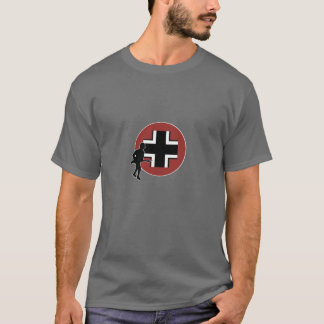Landmarkör och infanteri för A&A tyskland T-shirt