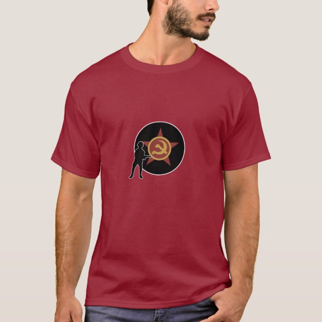 Landmarkör och infanteri för A&A USSR Tee (Framsida)