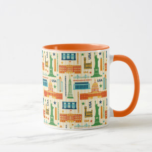 Landmarks av USA Mugg