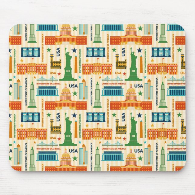 Landmarks av USA Musmatta (Framsidan)