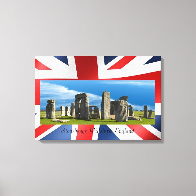 Landmarksbild av England inslagen canvas (Framsida)