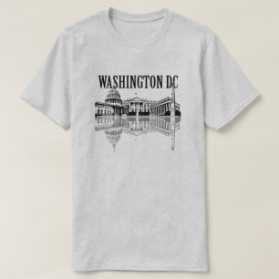 Landmarkskylskylten Washington Dc T Shirt