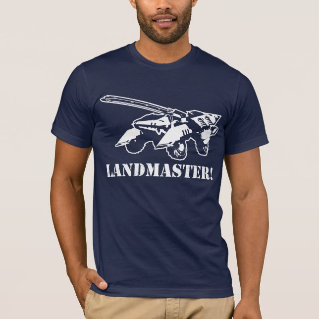 Landmaster! - Mörk T-tröja Tee Shirt (Framsida)