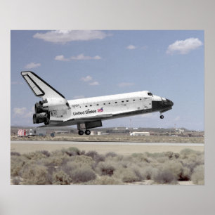 Landning av Discovery of Space Shuttle (STS-64) Poster