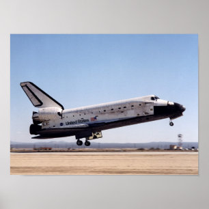 Landning av Discovery of Space Shuttle (STS-92) Poster