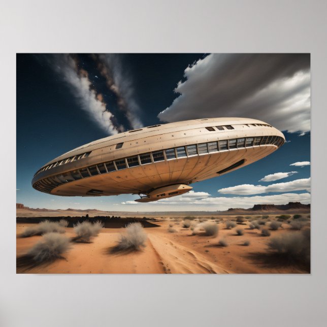 Landning av flygaucer poster (Framsidan)