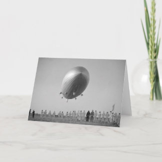 Landning av Hindenburg Zeppelin i Lakehurst Kort