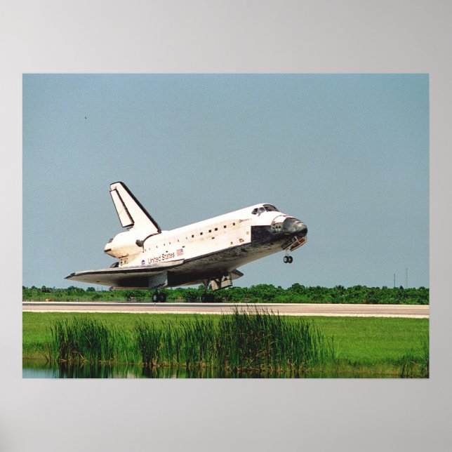 Landning av rymdfärgssökning (STS-105) Poster (Framsidan)