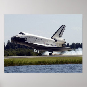 Landning av Space Shuttle Atlantis (STS-112) Poster