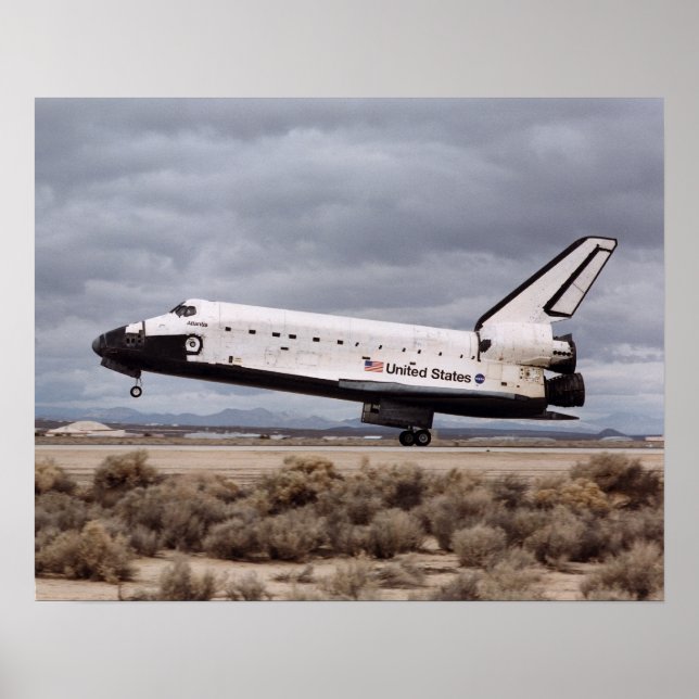 Landning av Space Shuttle Atlantis (STS-98) Poster (Framsidan)