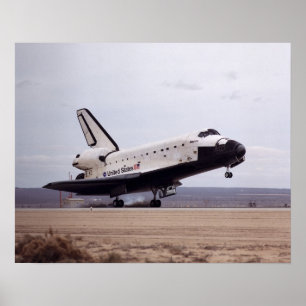 Landning av Space Shuttle Atlantis (STS-98) Poster