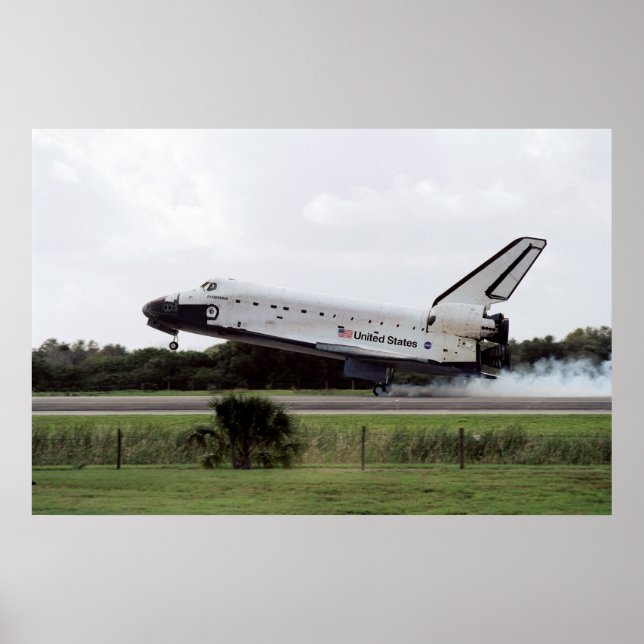 Landning av utrymmesskyttelavur (STS-108) Poster (Framsidan)