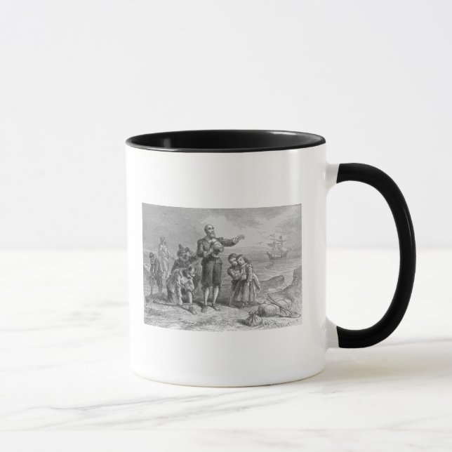 Landning av vallfärdar, 1620 mugg (Höger)