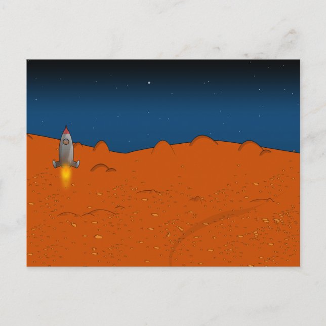 landning på mars vykort (Framsida)