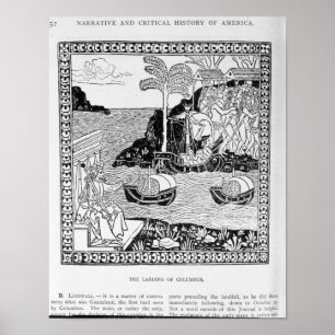 Landningen av Columbus Poster