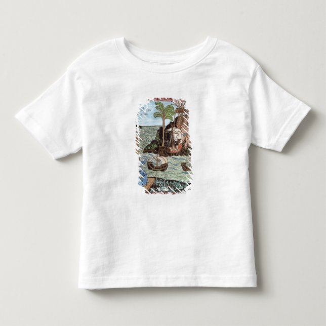 Landningen av Columbus T Shirt (Framsida)