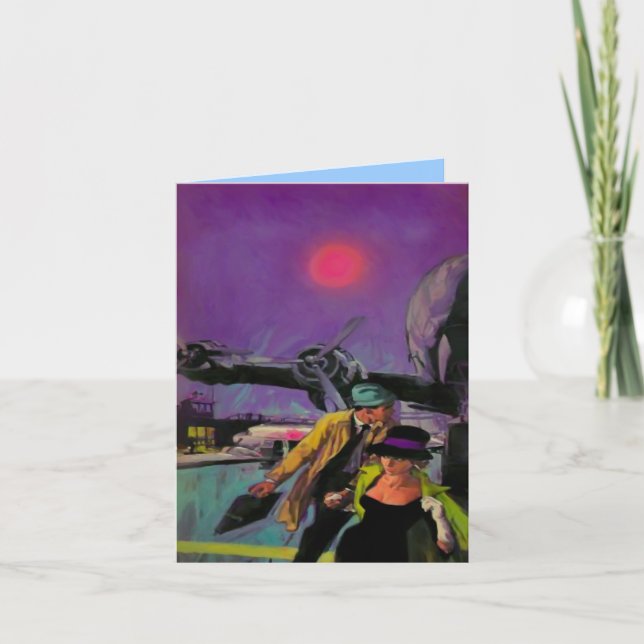 Landningsbanahälsningen och noterar kort (Framsida)