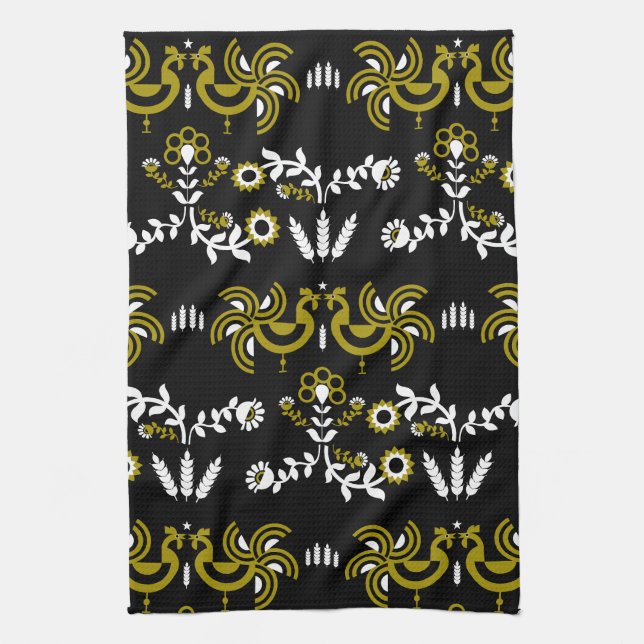 Landningsdekan för lantbruk Tupp Kökshandduk (Vertikal)