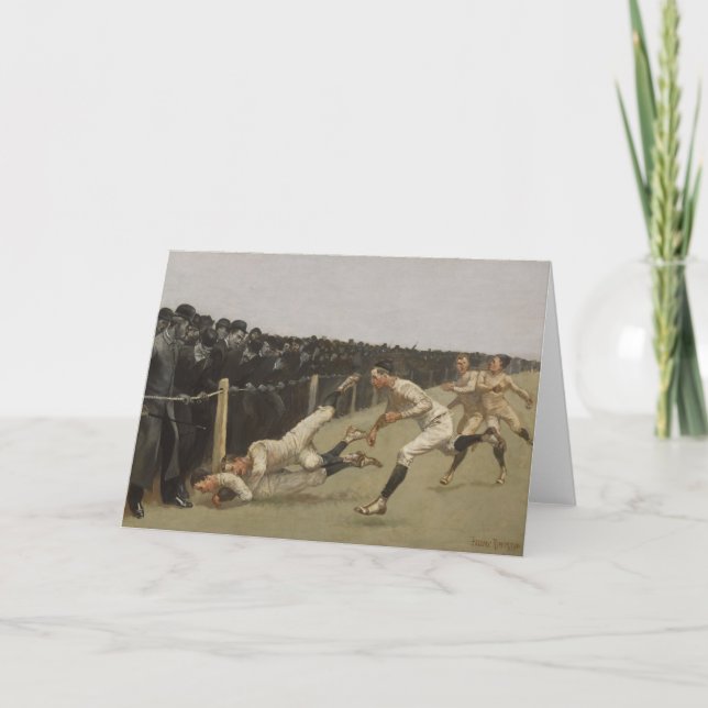 Landningsögonblick Yale vs. Princeton, Helgkort (Framsida)