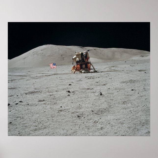 Landningsplats för Apollo 17 Lunar Module Poster (Framsidan)