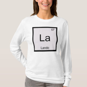 Lando Namn Kemi Element Periodiska Systemet T-shirt