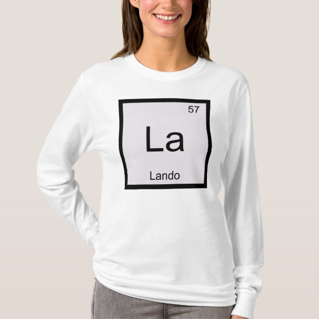 Lando Namn Kemi Element Periodiska Systemet Tröja (Framsida)