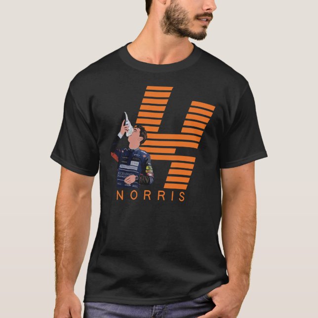 Lando Norris 4 Italienskt GP Classic T-Shirt (Framsida)
